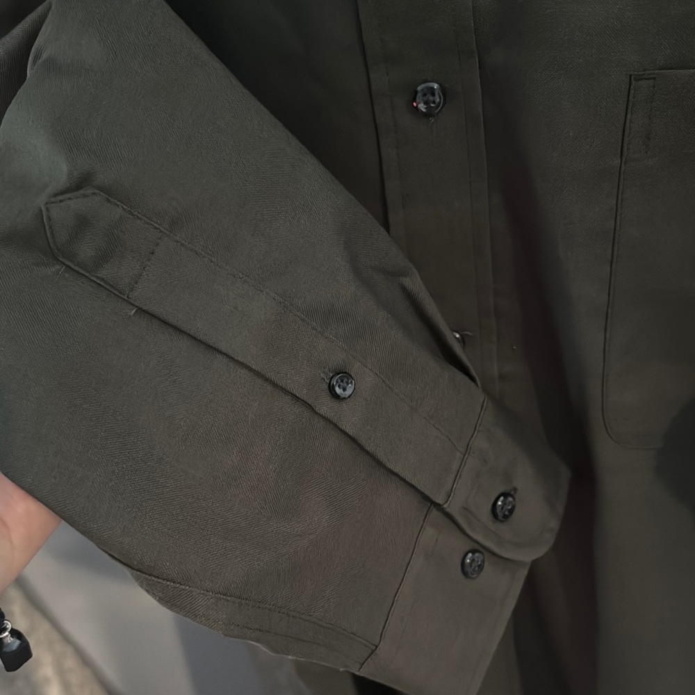 St. John's Bay Black Dress Shirt Classic Fit - Picture 3 of 5